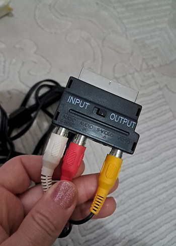 Renkli SCART Kompozit Video ve Ses Kablosu - Görsel 5