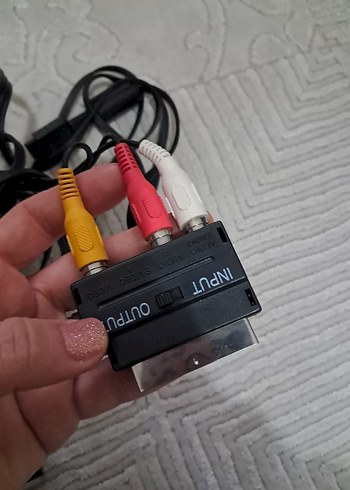 Renkli SCART Kompozit Video ve Ses Kablosu - Görsel 4