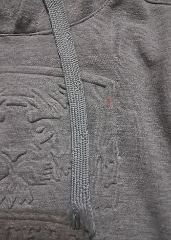 Gri Kapüşonlu cocuk Sweatshirt - Görsel 2