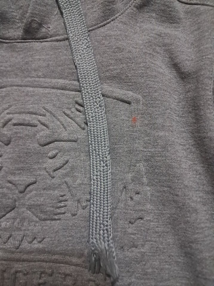 Gri Kapüşonlu cocuk Sweatshirt - Görsel 2