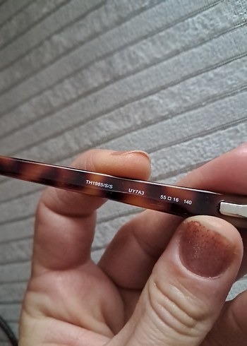 Tommy Şeffaf Bej Retro Kadın Güneş Gözlüğü - Görsel 4