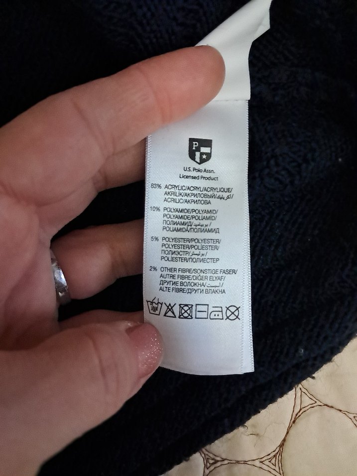 Polo Kadın Siyah Uzun Kollu Triko Kazak - Görsel 4