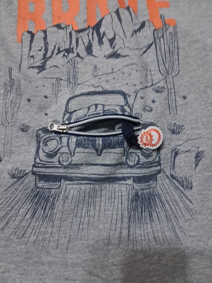 Erkek Gri Baskılı Uzun Kollu Sweatshirt - Görsel 5