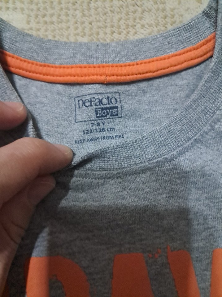 Erkek Gri Baskılı Uzun Kollu Sweatshirt - Görsel 2