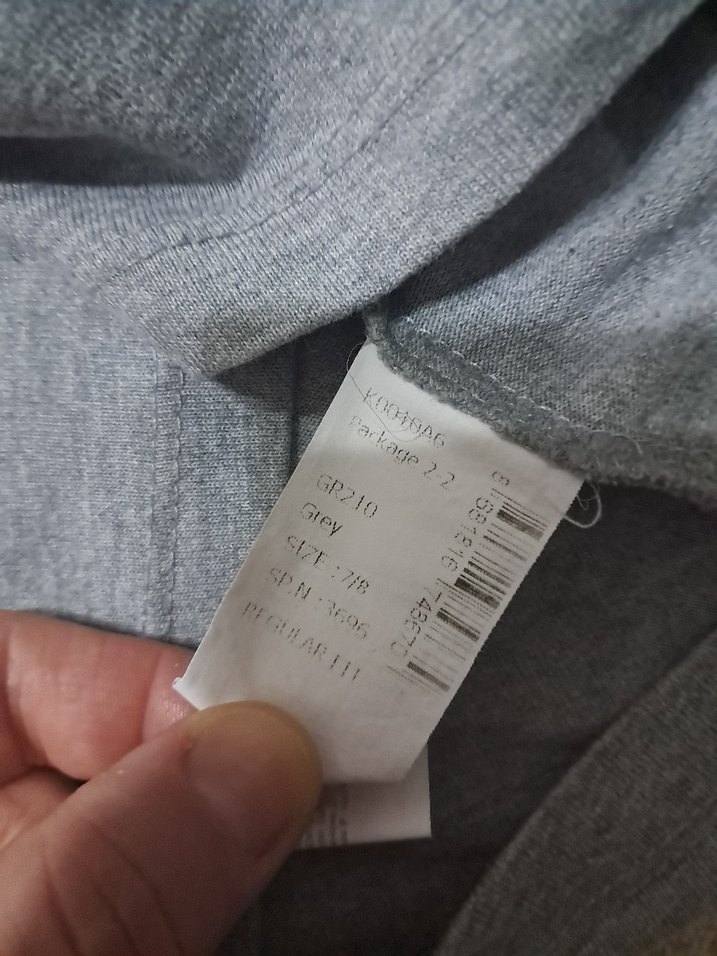 Erkek Gri Baskılı Uzun Kollu Sweatshirt - Görsel 3