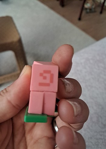 Beden Renk Pembe Minecraft Domuz Figürü