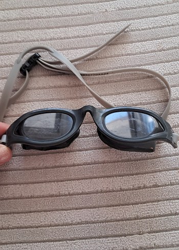 Gri Biker Tarzı Elastik Yüzücü Gözlüğü - Görsel 3