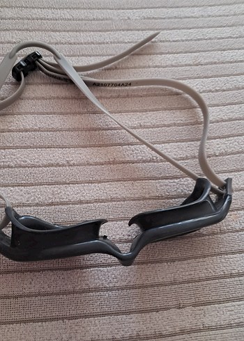 Gri Biker Tarzı Elastik Yüzücü Gözlüğü - Görsel 2