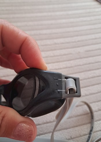 Gri Biker Tarzı Elastik Yüzücü Gözlüğü - Görsel 7