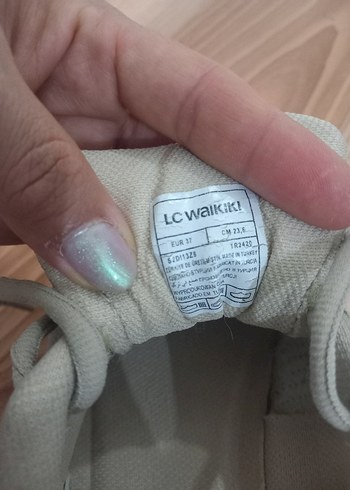 lc waikiki bej Bağcıklı Kadın Spor Ayakkabı - Görsel 4