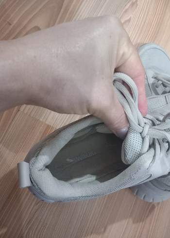 lc waikiki bej Bağcıklı Kadın Spor Ayakkabı - Görsel 5