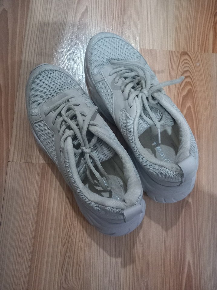 lc waikiki bej Bağcıklı Kadın Spor Ayakkabı - Görsel 2