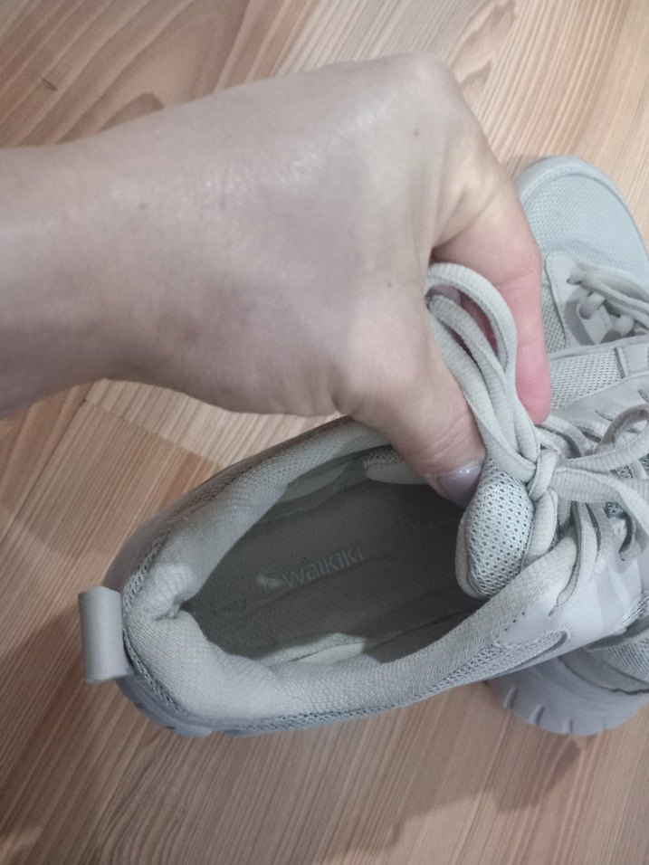 lc waikiki bej Bağcıklı Kadın Spor Ayakkabı - Görsel 5