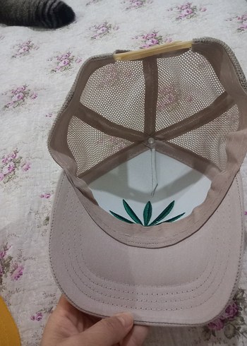 Sarı bej  Pamuklu Kadın Şapka Velcro Ayarlı - Görsel 4