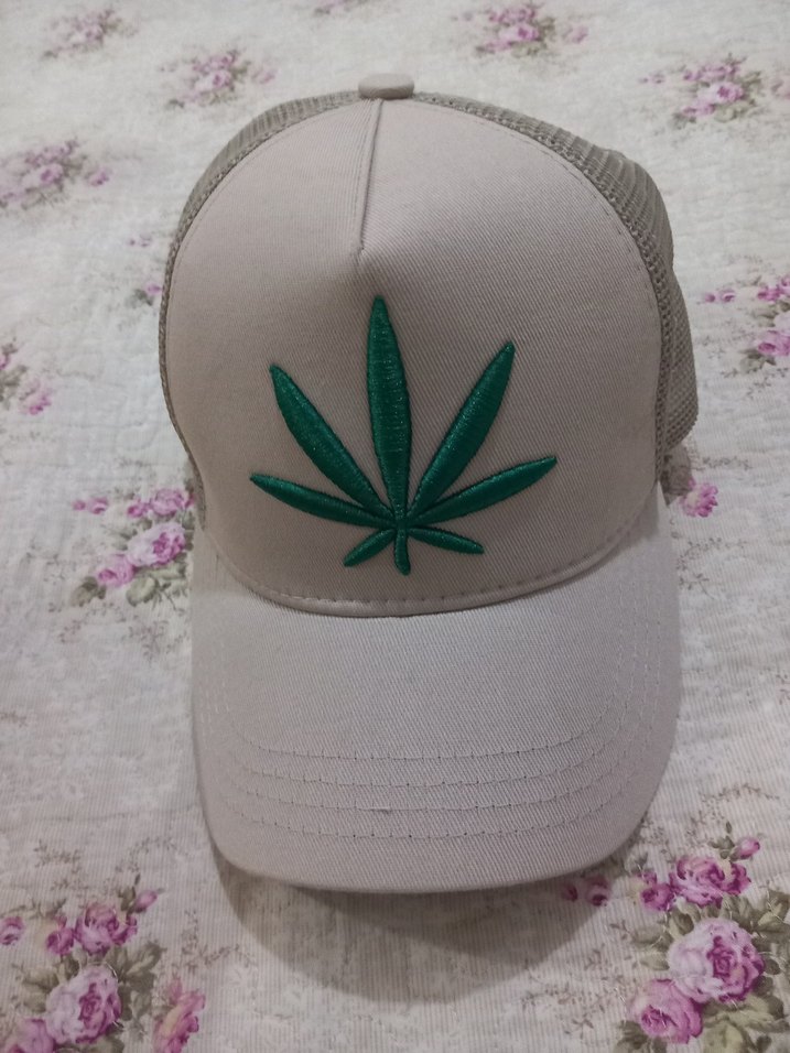 Sarı bej  Pamuklu Kadın Şapka Velcro Ayarlı - Görsel 2