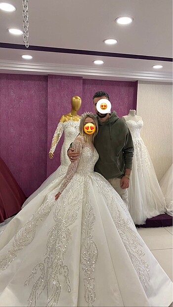 Özel Arap model gelinlik