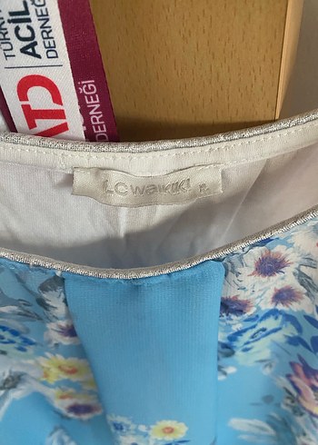 Mavi Çiçekli Bohem Salaş Bluz - Görsel 2