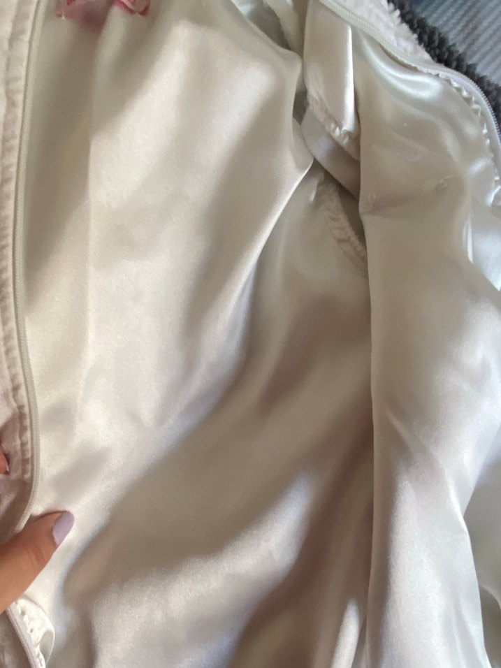 Beyaz Peluş Detaylı Yüksek Yakalı çocuk Yelek - Görsel 5