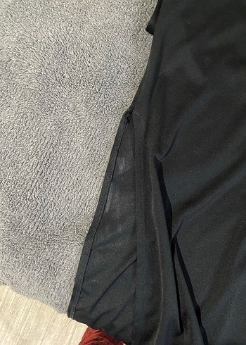 Dantelli Siyah dar  Uzun Askılı Elbise - Görsel 6