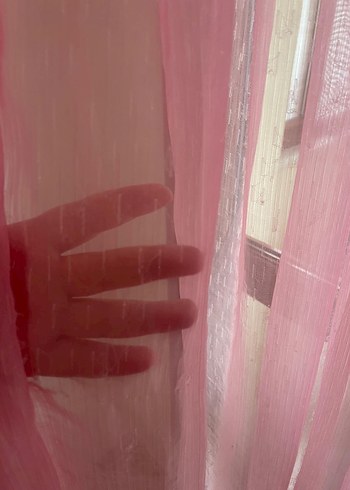 Pembe Pastel Düz Modern Tül Perde - Görsel 10