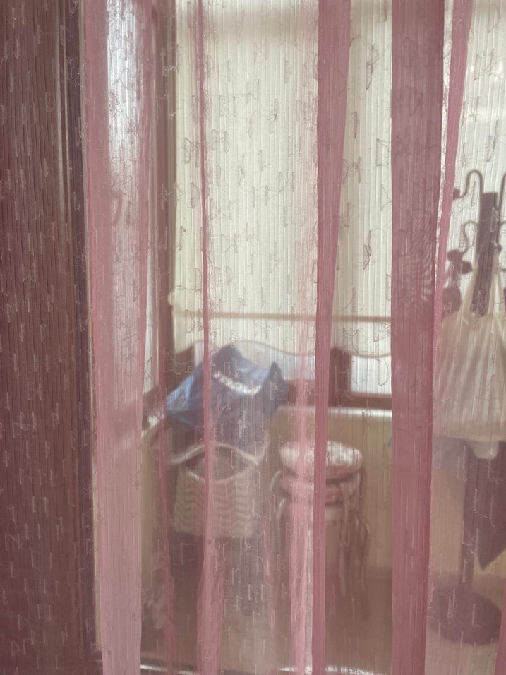 Pembe Pastel Düz Modern Tül Perde - Görsel 5