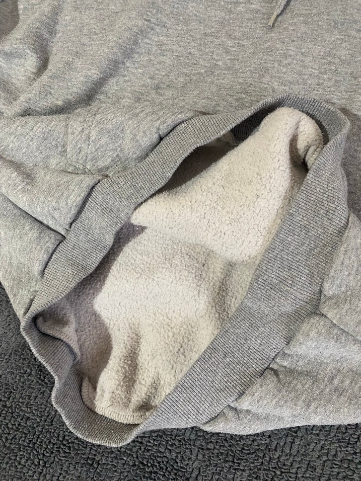 Gri Kapüşonlu Kadın Sweatshirt - Görsel 5