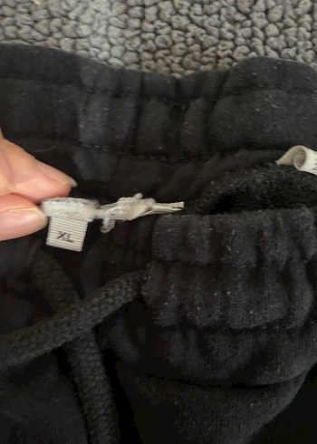 Mor Şeritli Siyah Salaş Kadın Eşofman Altı - Görsel 4