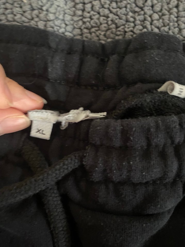 Mor Şeritli Siyah Salaş Kadın Eşofman Altı - Görsel 4