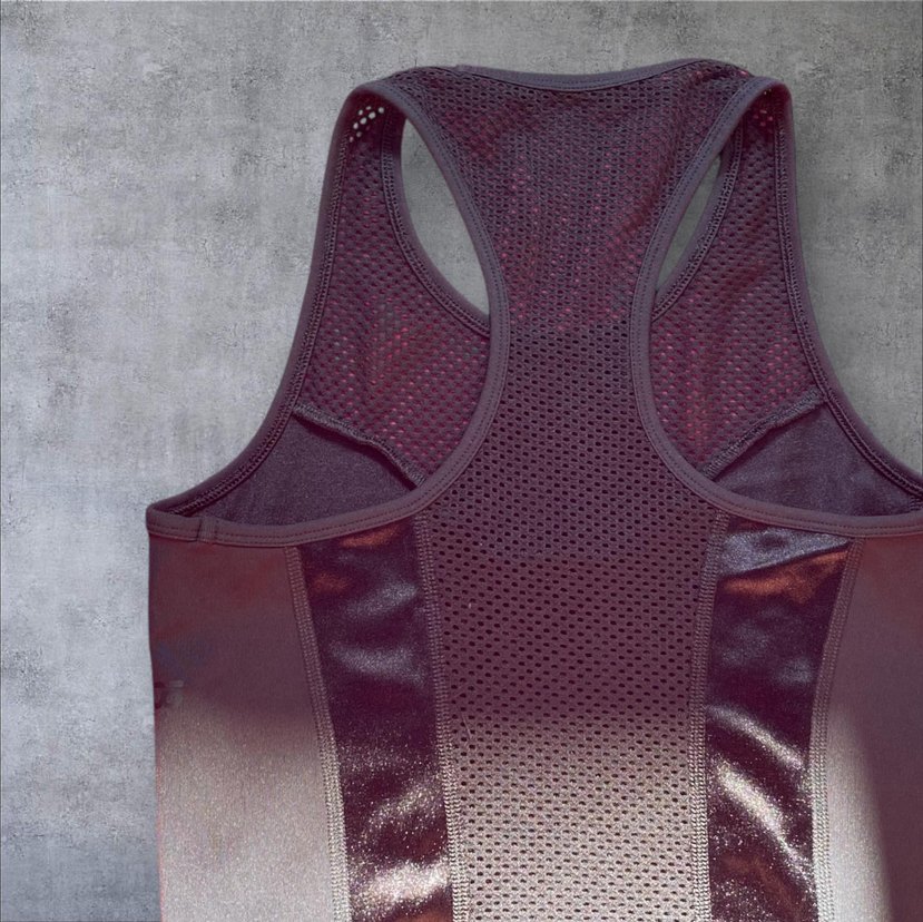 Kadın File Detaylı Sıfır Kol Crop - Görsel 2