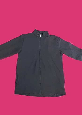 Diğer Fermuarlı Siyah Erkek Yüksek Yakalı Sweatshirt