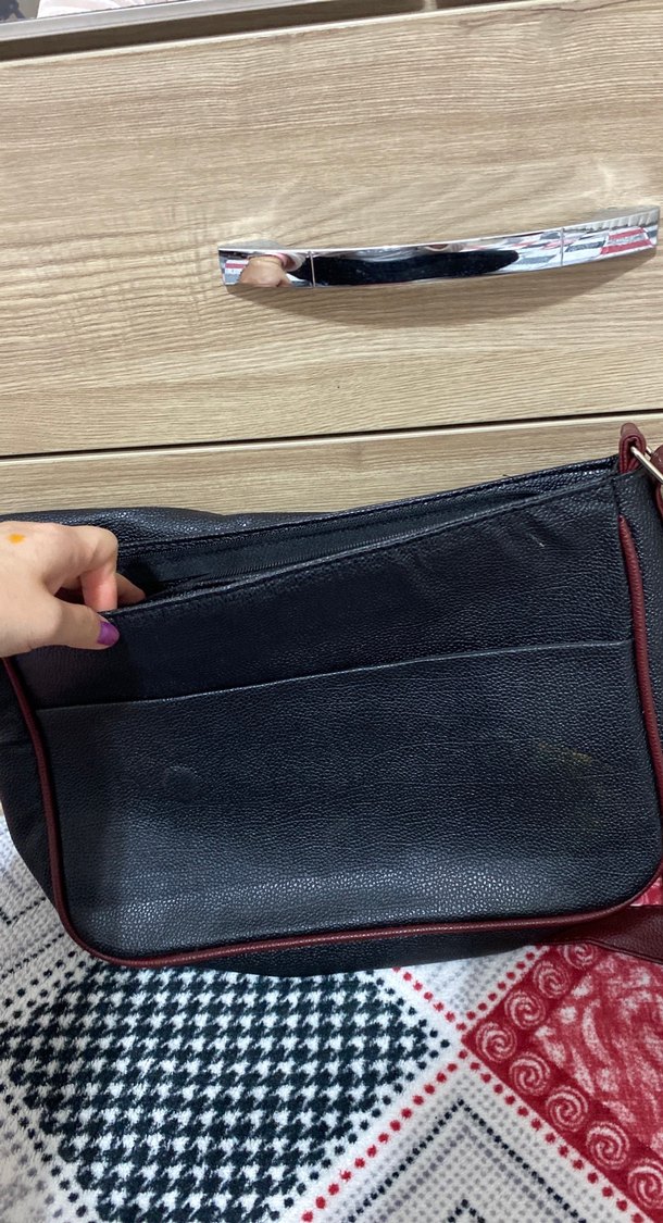 Siyah Deri Omuz Çantası - Görsel 2