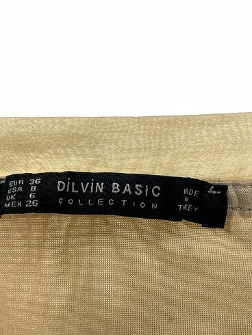36 Beden ten rengi Renk Dilvin Mini Üst %70 İndirimli.