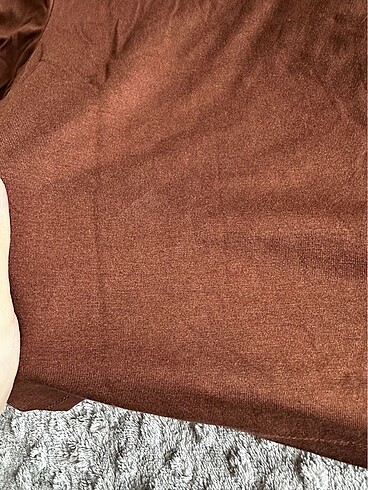 s Beden Kare yaka uzun kollu crop bluz