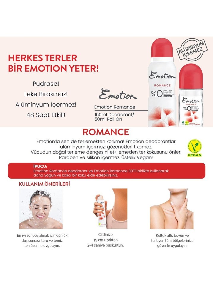 Emotion Romance Kadın Deodorant - Görsel 4