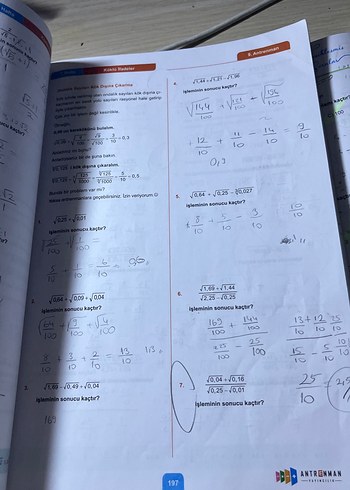  Antrenmanlarla Matematik 2. Kitap