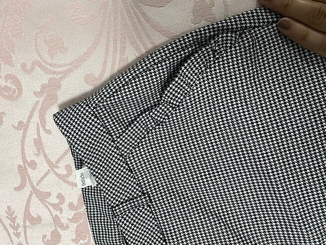 m Beden siyah Renk Ekose desenli pantalon