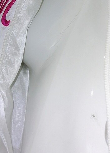 Barbie Crop Şişme Yelek Beyaz Pembe - Görsel 6