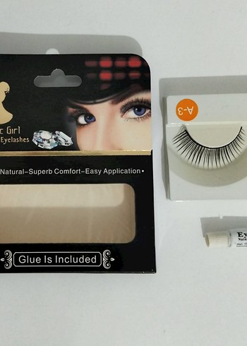 Takma Kirpik Uzun Gür ve Yapıştırıcılı - Görsel 6