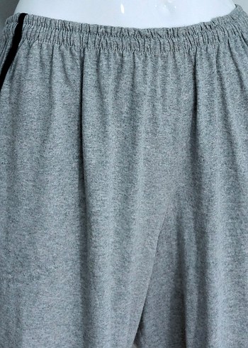 Gri Şort Günlük Rahat Yanları Cepli - Görsel 4