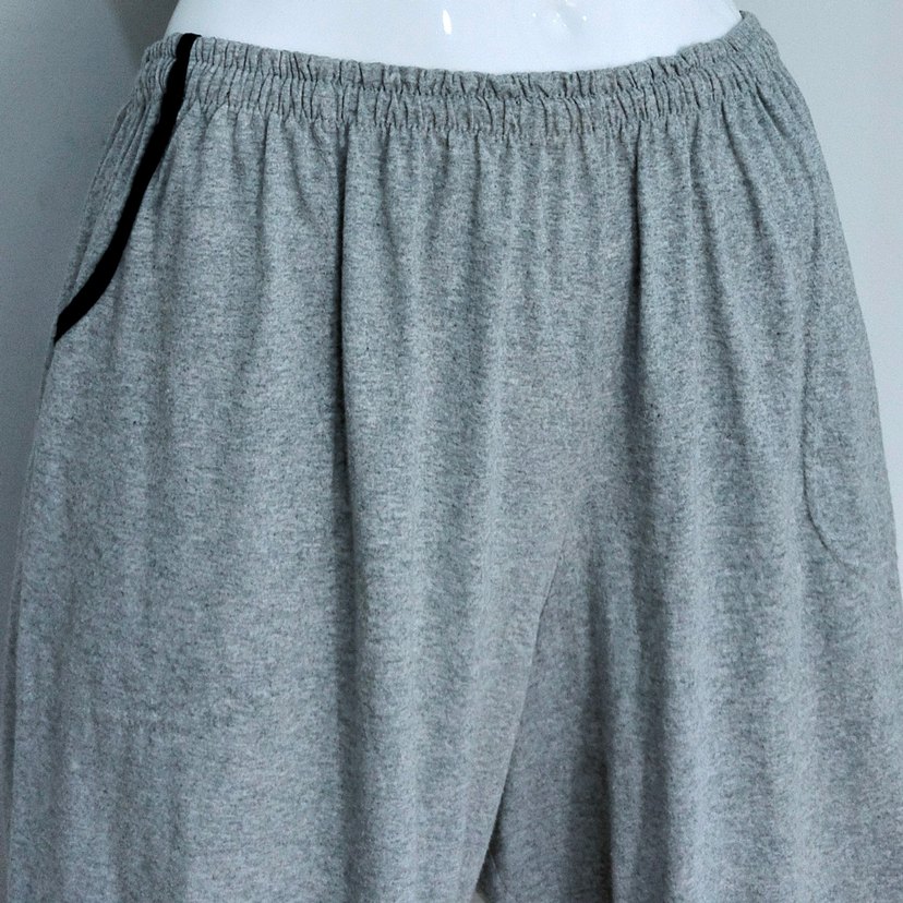 Gri Şort Günlük Rahat Yanları Cepli - Görsel 4