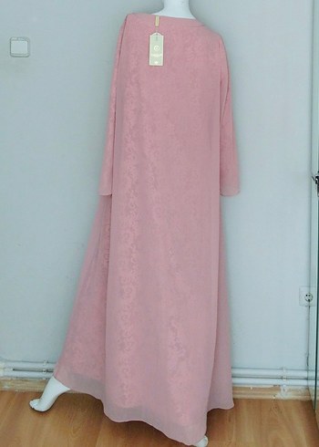 Tesettür Abiye Tül Pelerin Taşlı Etekli - Görsel 7