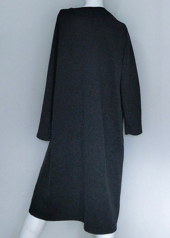 Gri Uzun Geniş Hırka 4 Beden Uzun Kollu - Görsel 6