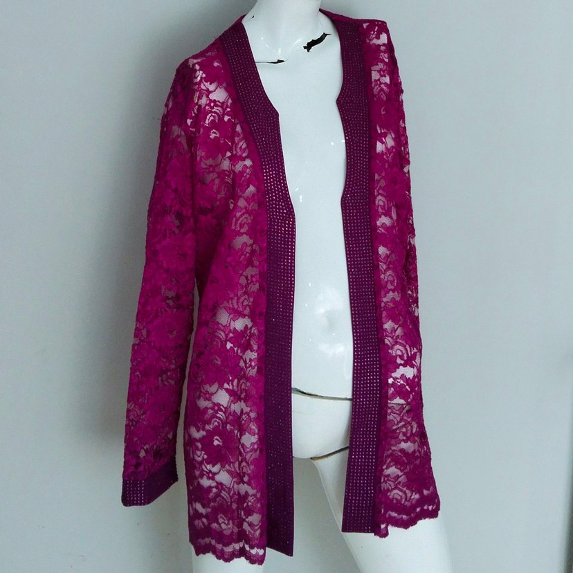 Abiye Ceket Güpürlü Dantelli Şık Taşlı - Görsel 3