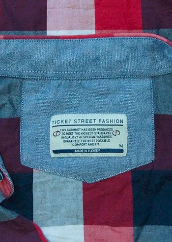 Erkek Gömlek Ekoseli Kırmızı Lacivert - Görsel 8