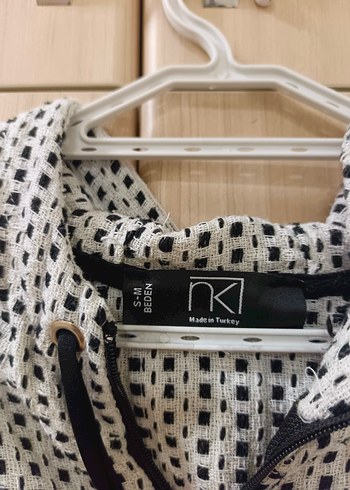 Gri Kapüşonlu Midi Sokak Stili Ceket - Görsel 4