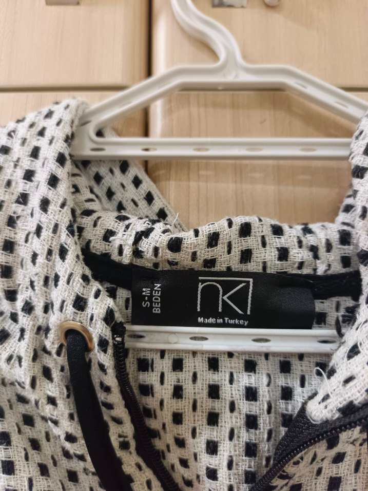 Gri Kapüşonlu Midi Sokak Stili Ceket - Görsel 4