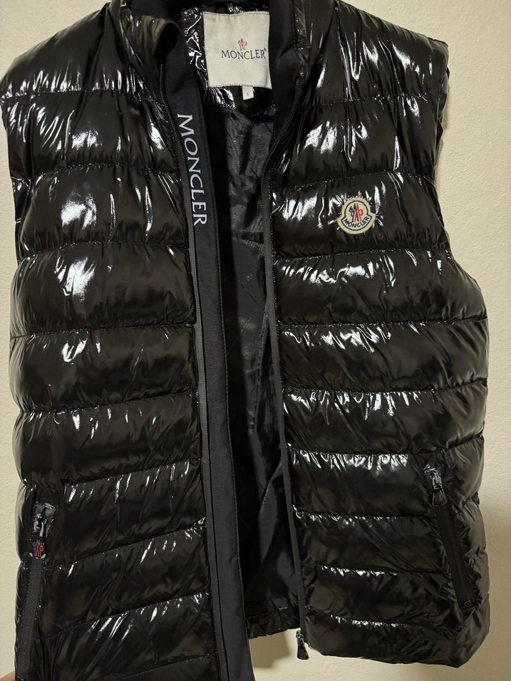 Siyah şişme Erkek Yelek - Görsel 2