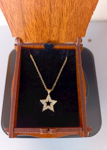 Yıldız Detaylı zirkon taşlı Kolye - Görsel 2