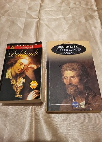 Dostoyevski Ölüler Evinden Anılar ve Delikanlı kitapları 
