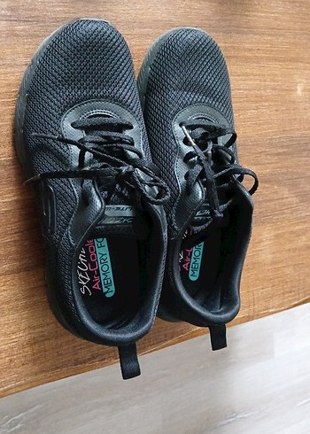 Skechers Skechers Siyah Bağcıklı Kadın Spor Ayakkabı orijinal